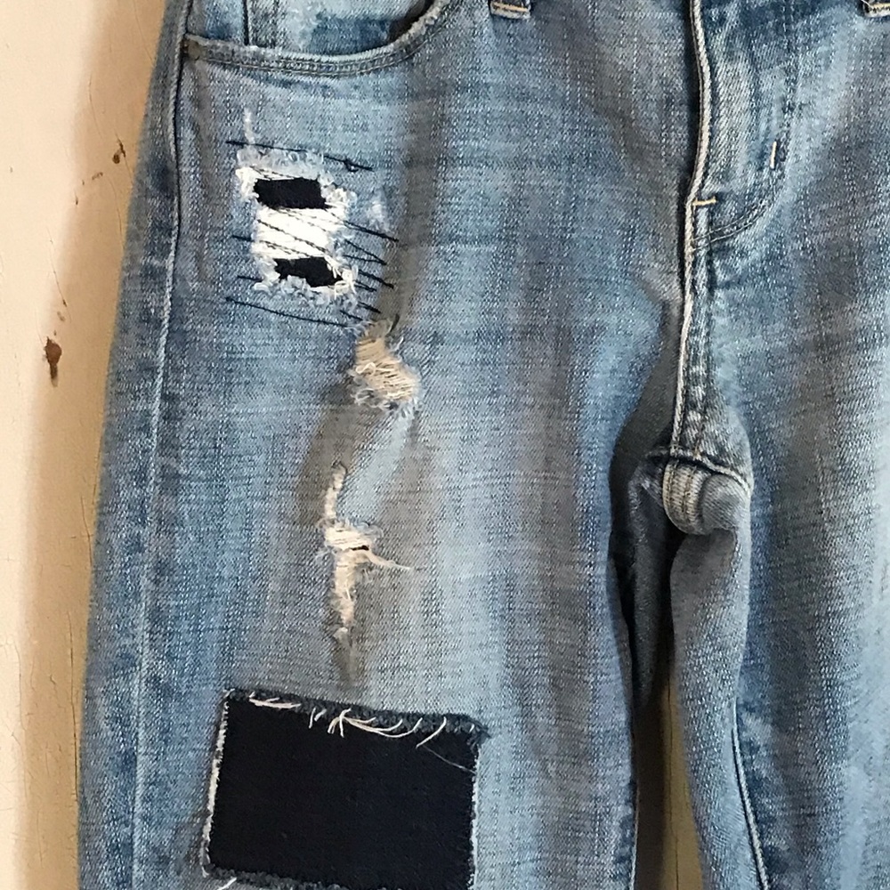 Treasure & Bond Distressed Patchwork Boyfriend Je… - image 2